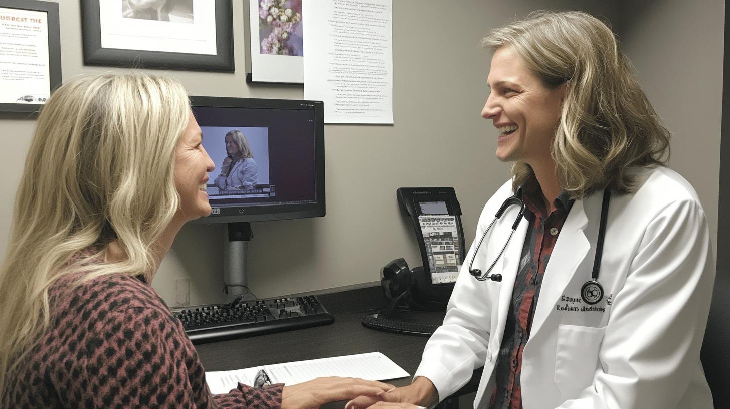 A Cheerful Doctor Answering a Patients Question on What is Direct Patient Care and Benefits of Direct Patient Care-1.jpg