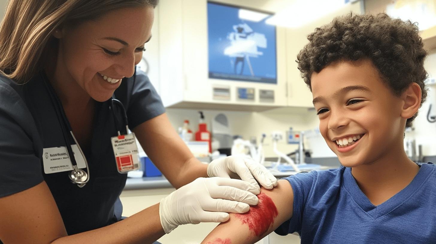 A Little Boy Receiving Urgent Care Treatment for Minor Injuries-1.jpg