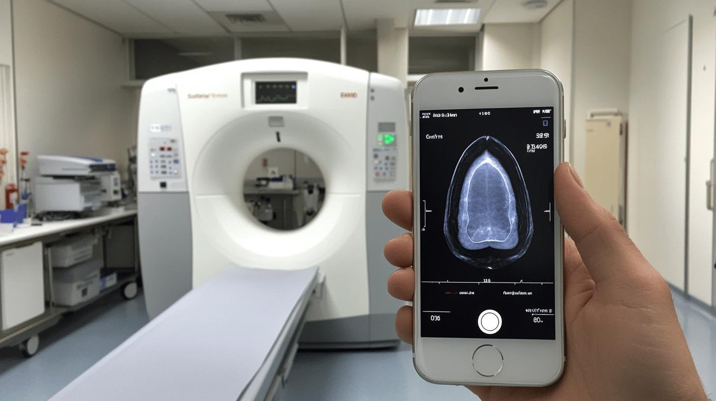 Picture of an Xray Machine and a Phone Showing an Xray Result-Advancements in Screening Technologies-1.jpg