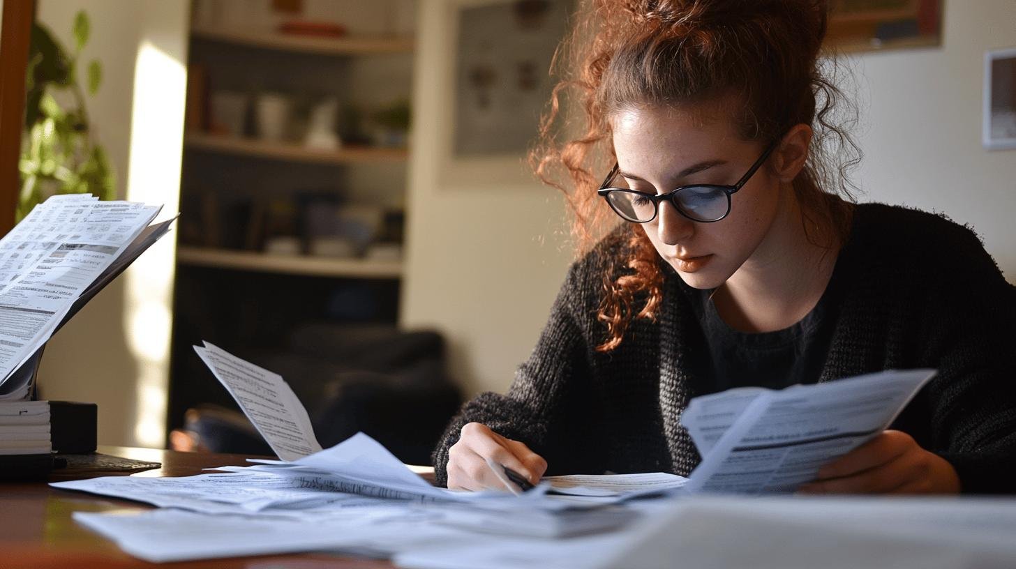 A Young Girl Looking at Some Papers on the Table-3.jpg