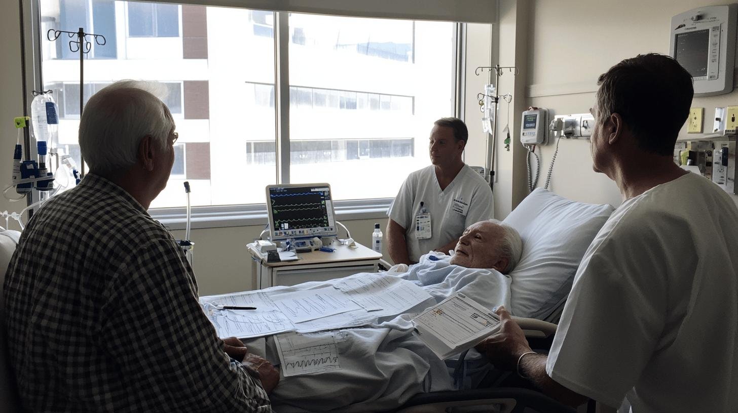 A Hospitalized Elderly Man and His Team of Doctors Around Him-Care and Management of Cancer in the Elderly