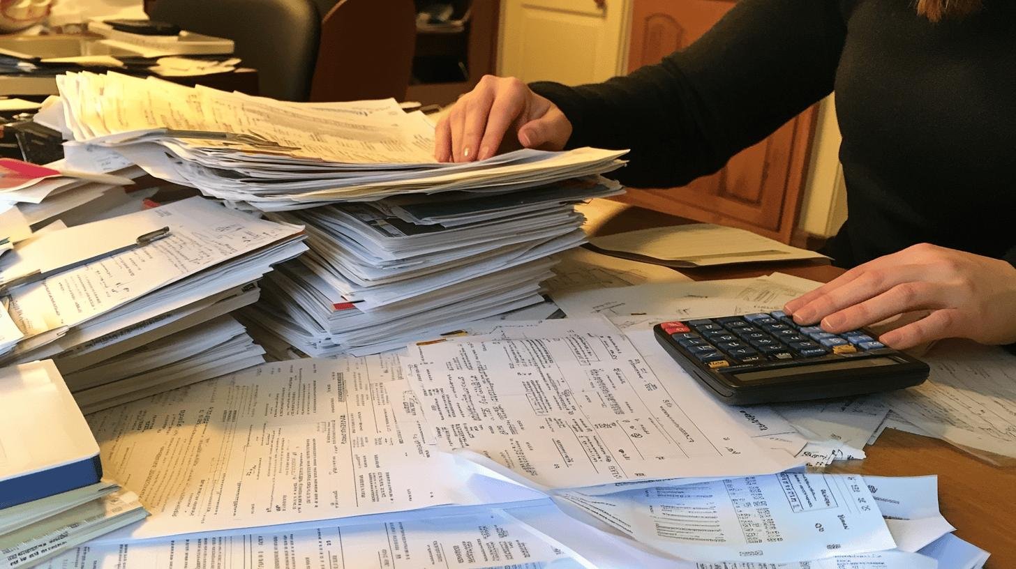 Picture Shows A Table Pilled Up with Papers-Government Assistance for Chronic Illness-1.jpg