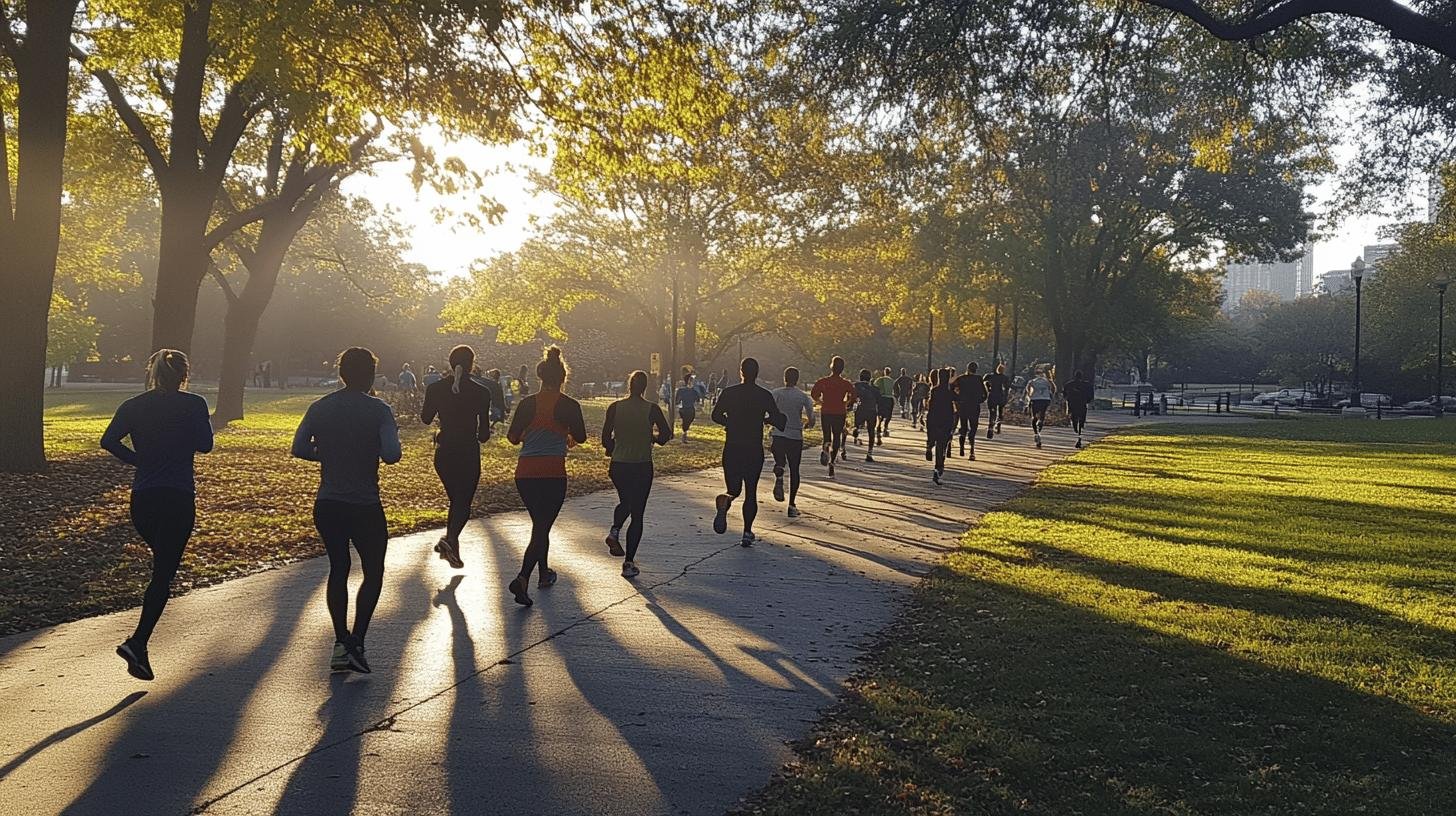 A Group of People Taking their Evening Exercise-Can Obesity be Controlled