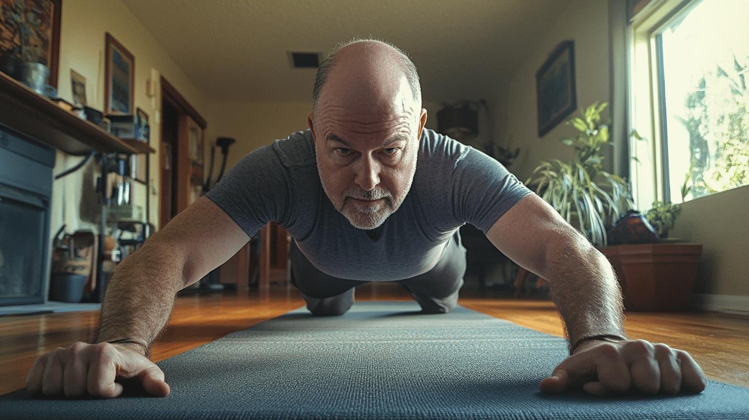 A Man Stretching on His Exercise Mat-Weight Management Tips