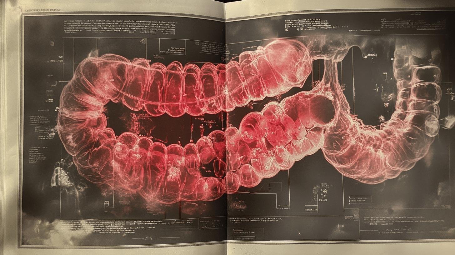 Picture Showing the Scan of a Human Gut-Infection Links and the Role of Gut Health in Rheumatism