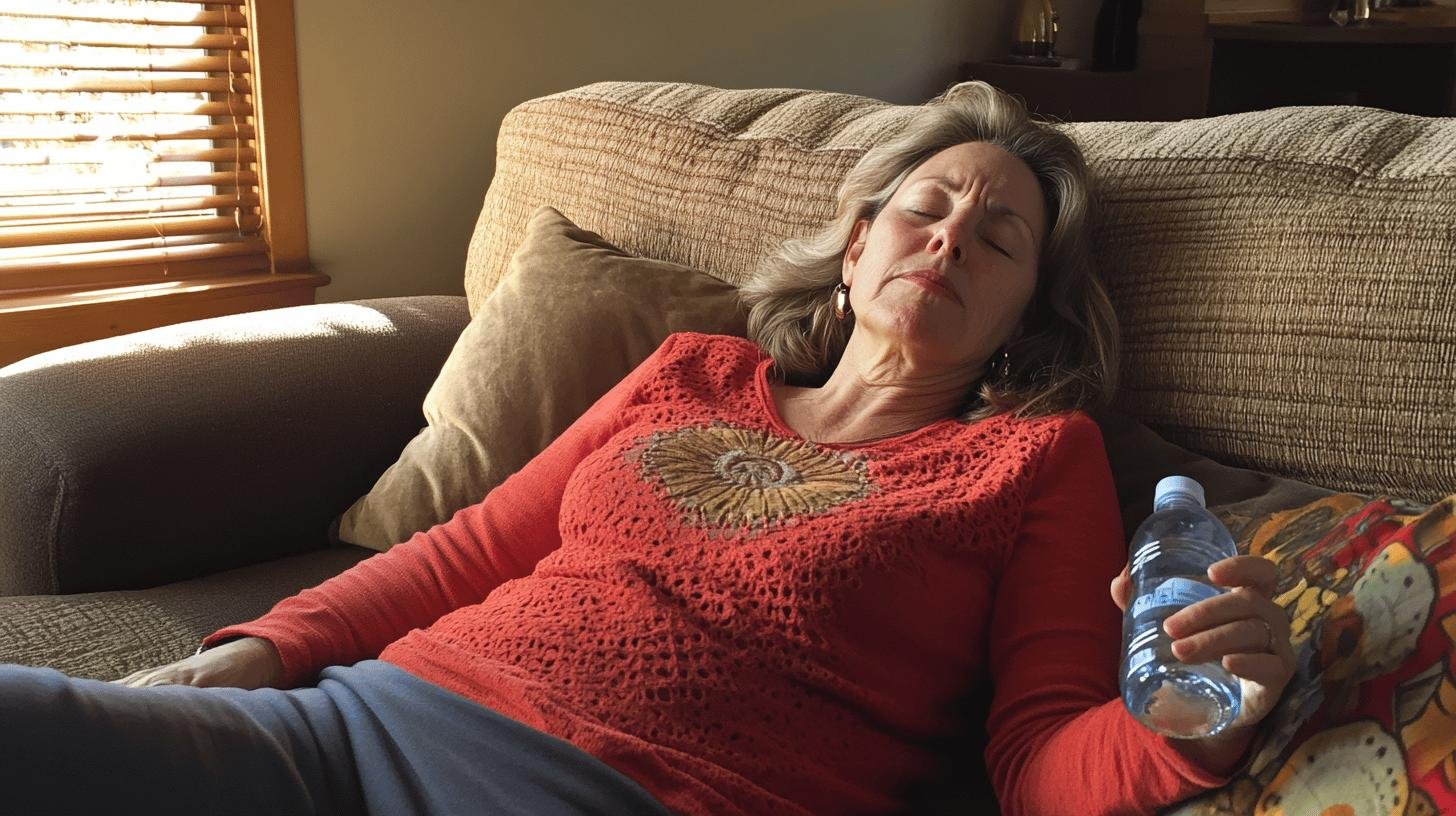 An Elderly Woman Resting on Her Couch-Managing Cancer Treatment Side Effects