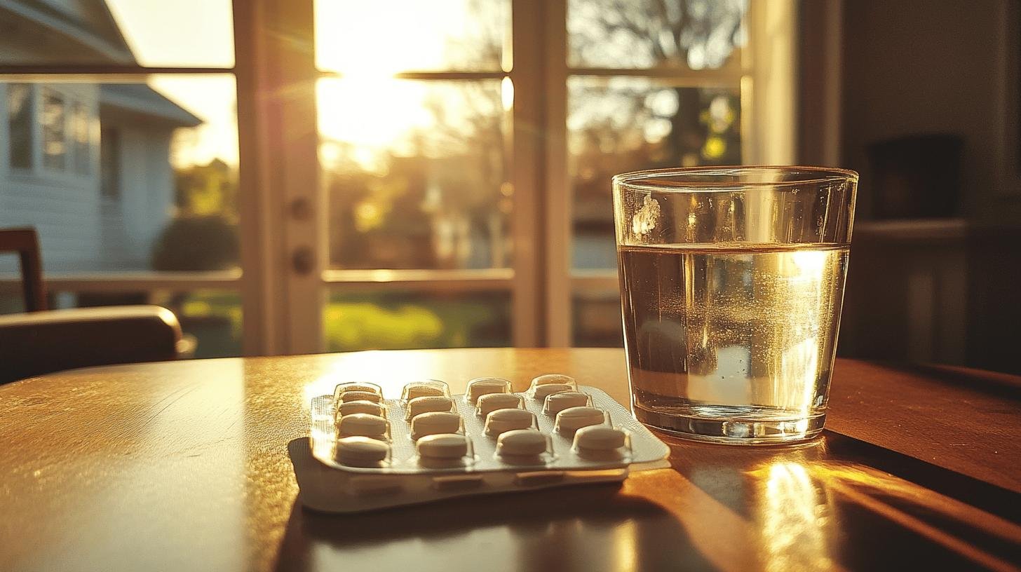 A Cup of Water and Medicine Tablet on a Table Surface-Routine Care for Hypertension-1.jpg