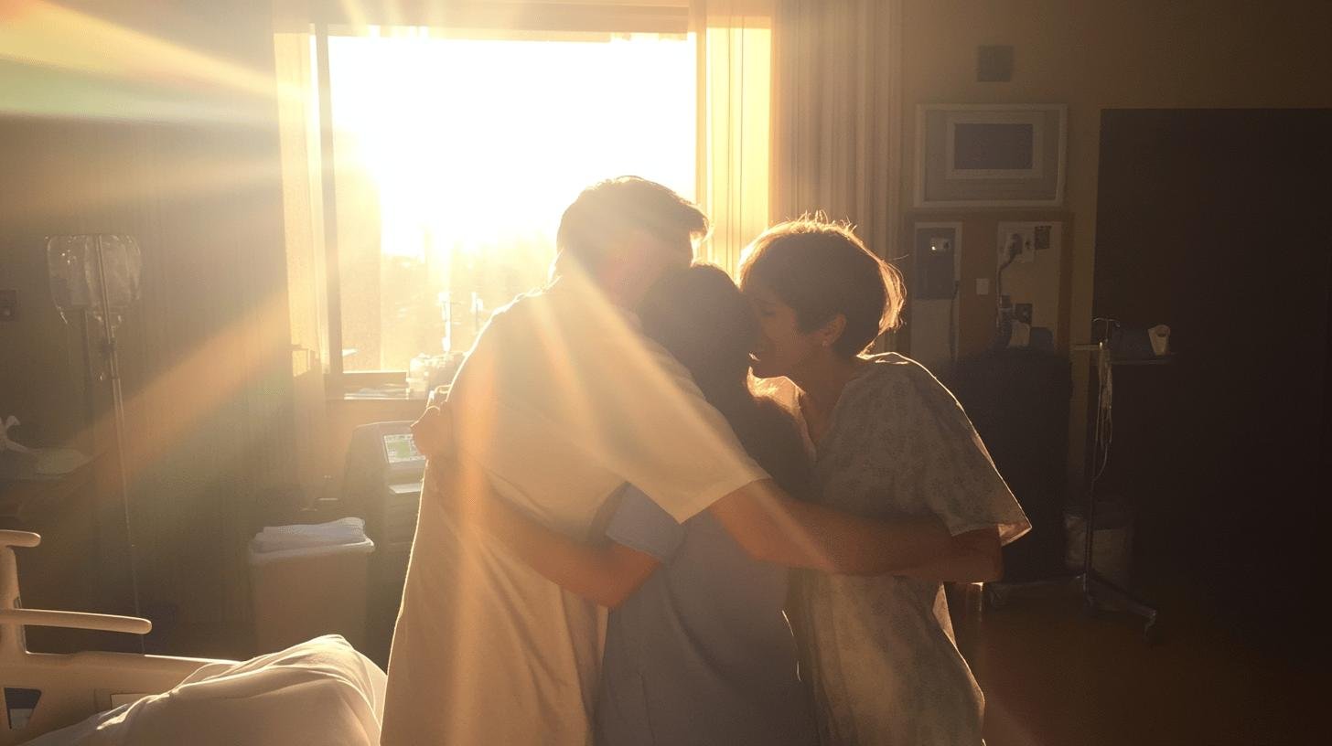 Father and Mother Having a Moment with their Sick Child-Why is Cancer an Important Health Priority