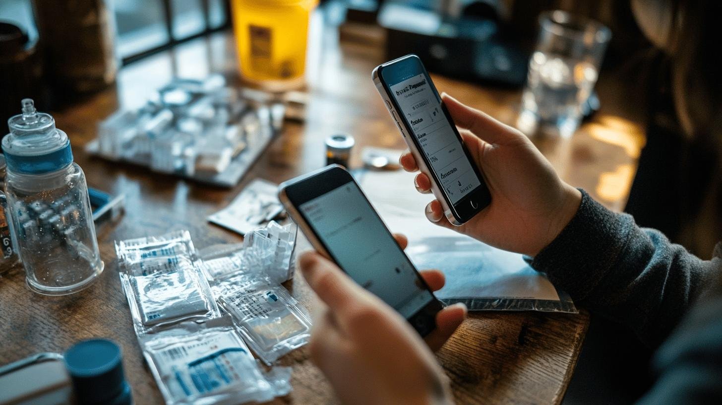 Picture Shows a Table Full of Drugs and Someone's Hand Holding a Phone-1.jpg