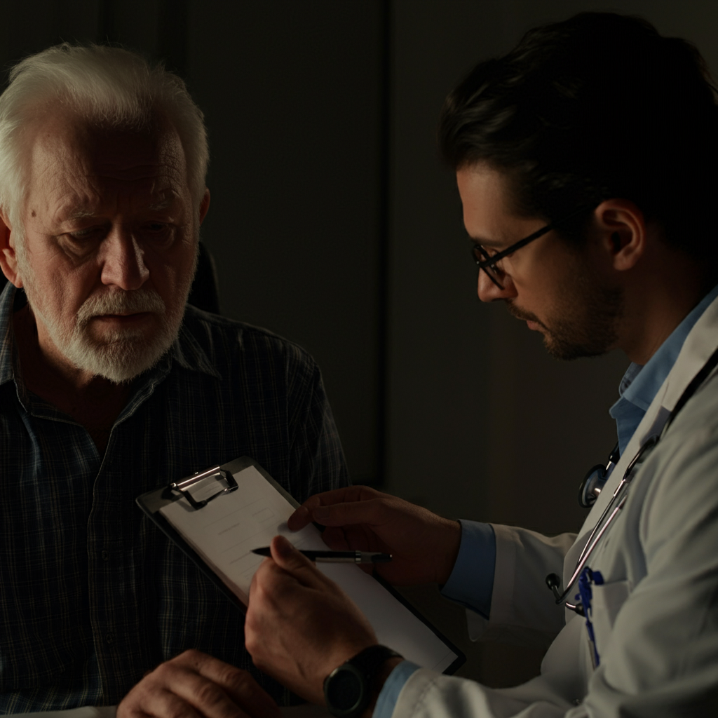 A Man Consulting With His Doctor about COPD-How to Test Yourself for COPD