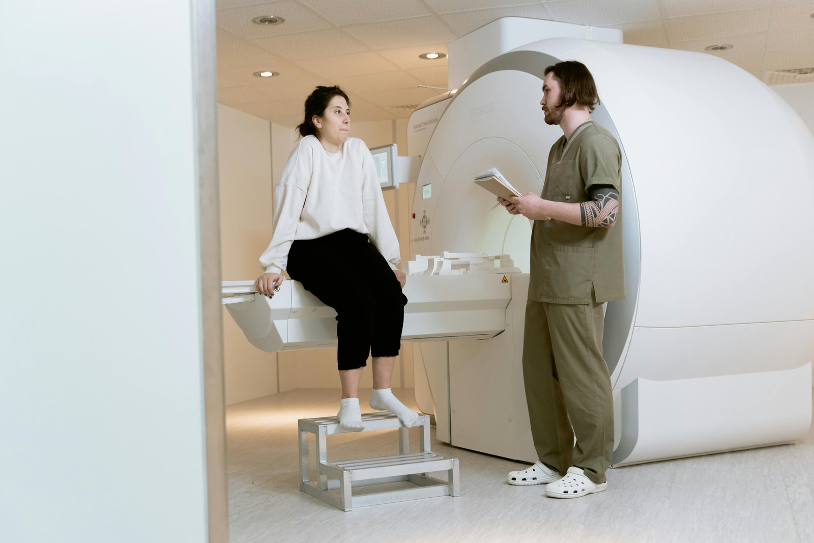 A Patient About to Have Her X-ray Taken-Medical Consultations-7089395.jpg