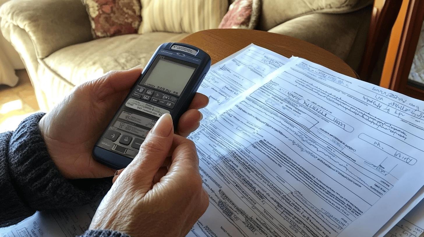 An Elderly Person Holding a Glucometer 