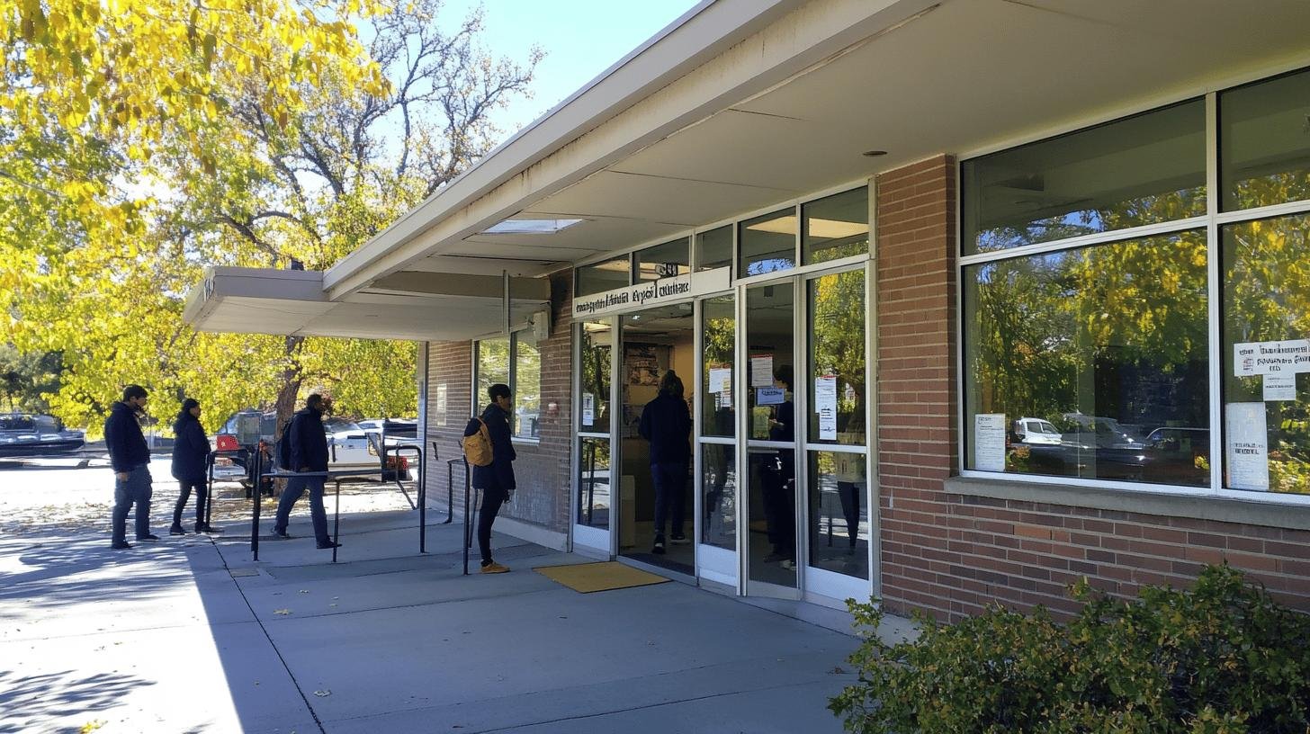 A Healthcare Facility with People Standing Outside it-Breaking Healthcare Access in the United States