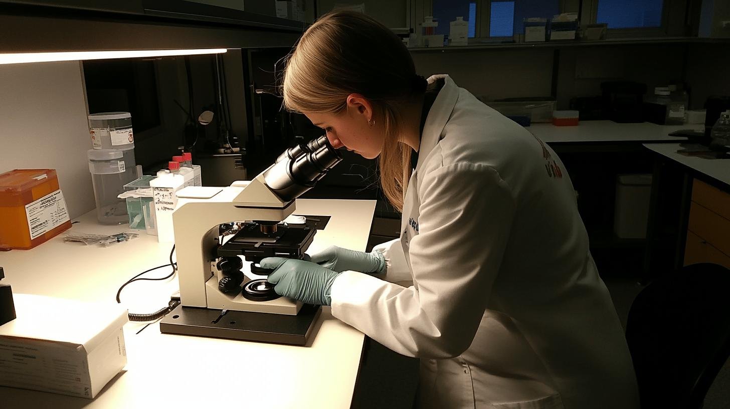 A Scientist Looking Through a Microscope-Autoimmune Diseases and Allergies