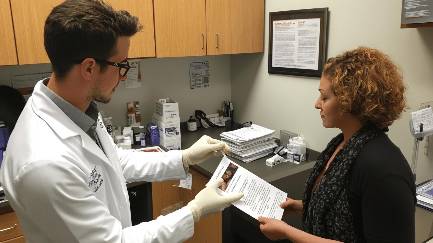 A Doctor Explaining Neurological Disease Spread Services to a Patient-Prevention and Control of Neurological Disease Spread