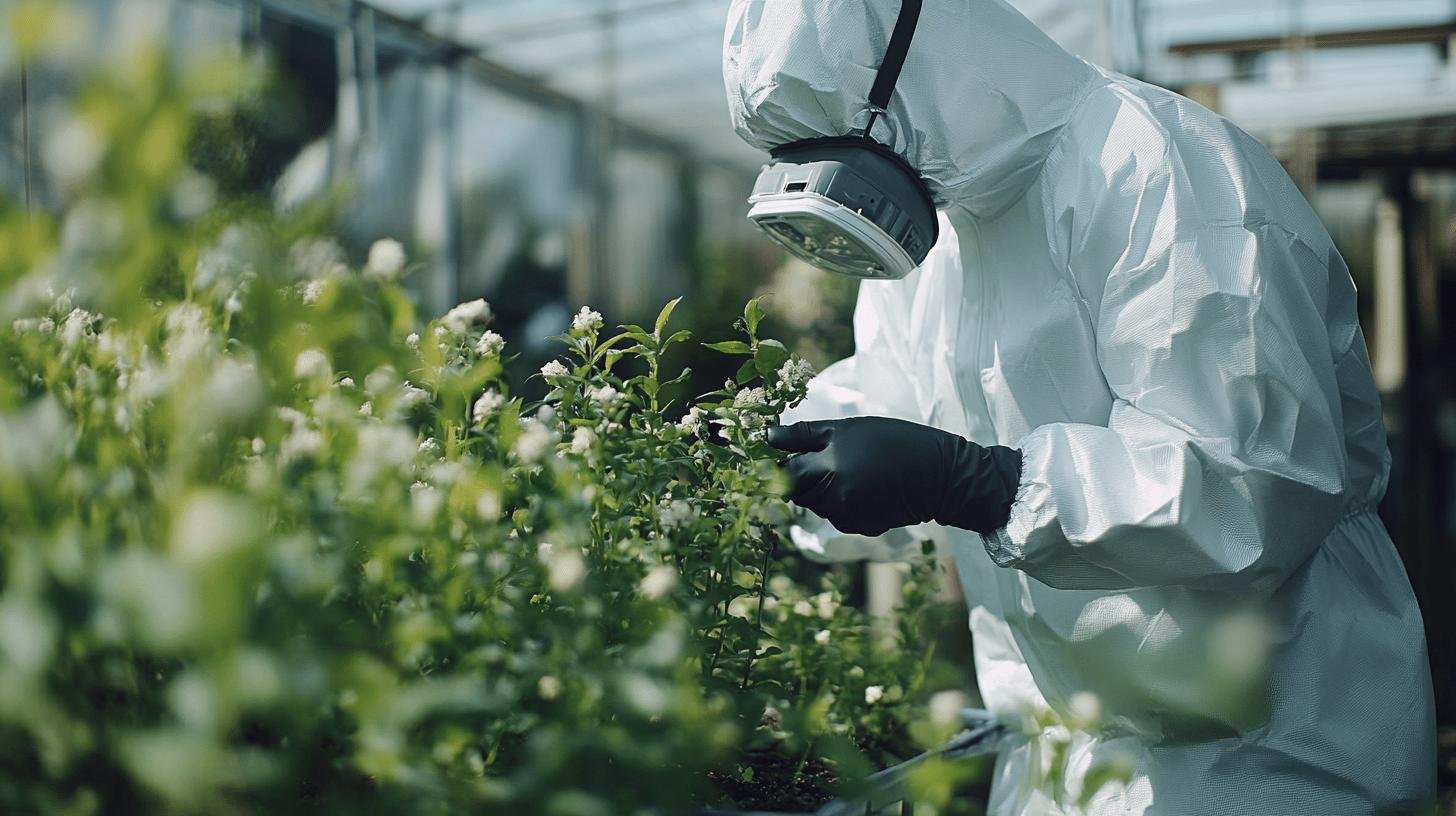 A Person Expecting Greenhouse Plants on a Quarantine Outfit