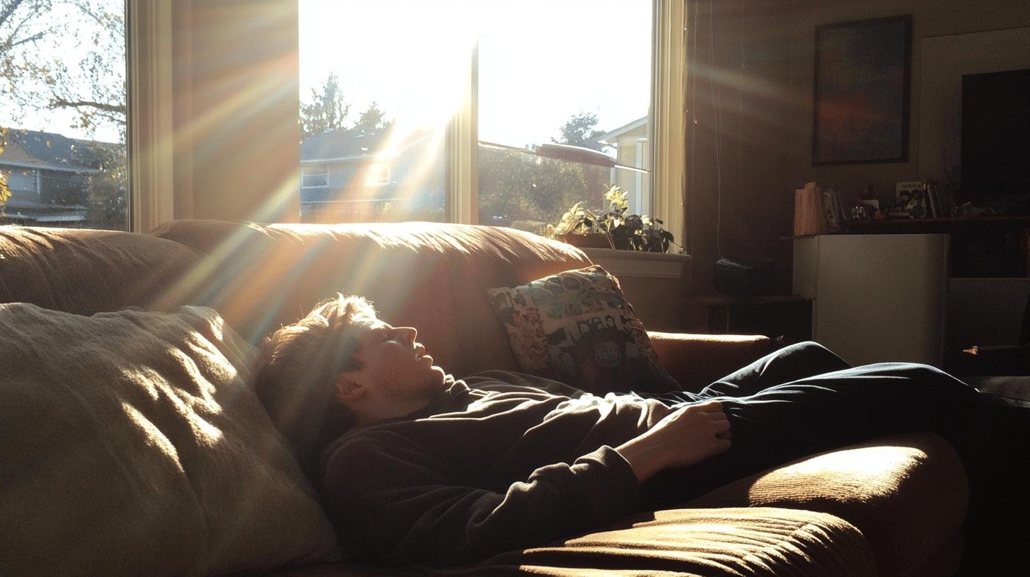 A Man Laying on His Couch Feeling Breathless-Neurological Diseases Impacting Respiratory Health