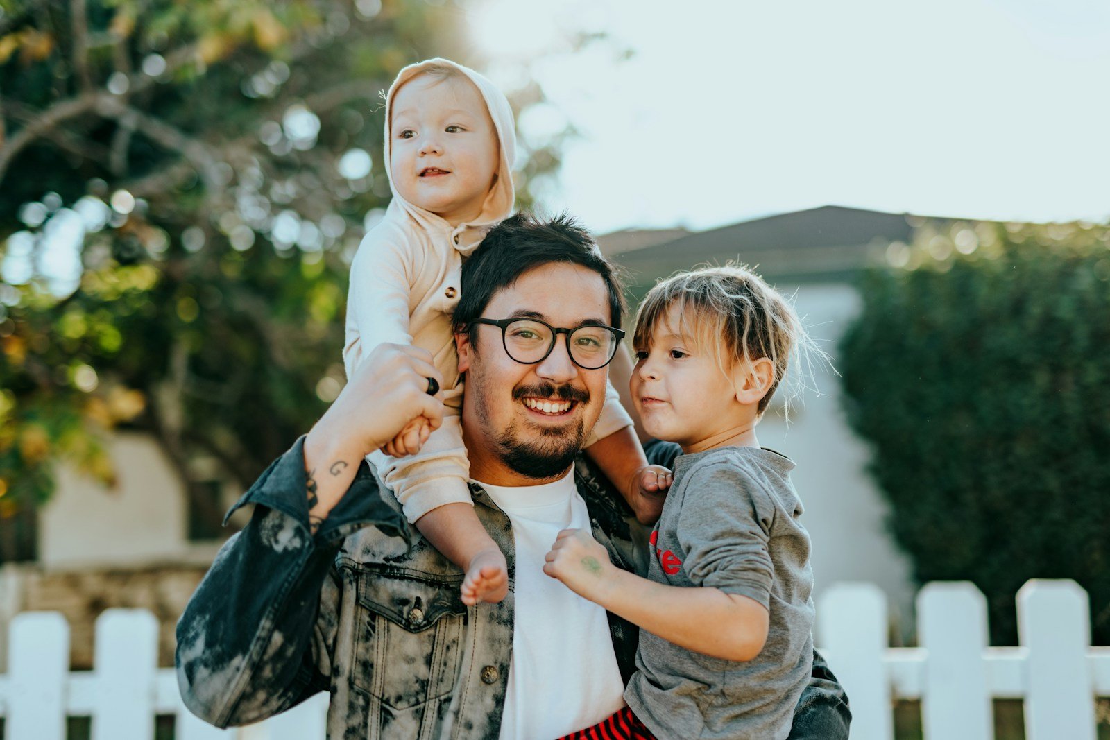 Family spending time together outdoors